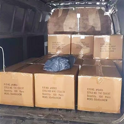 Holdbare læderhandsker til arbejdsforsendelse afsendt